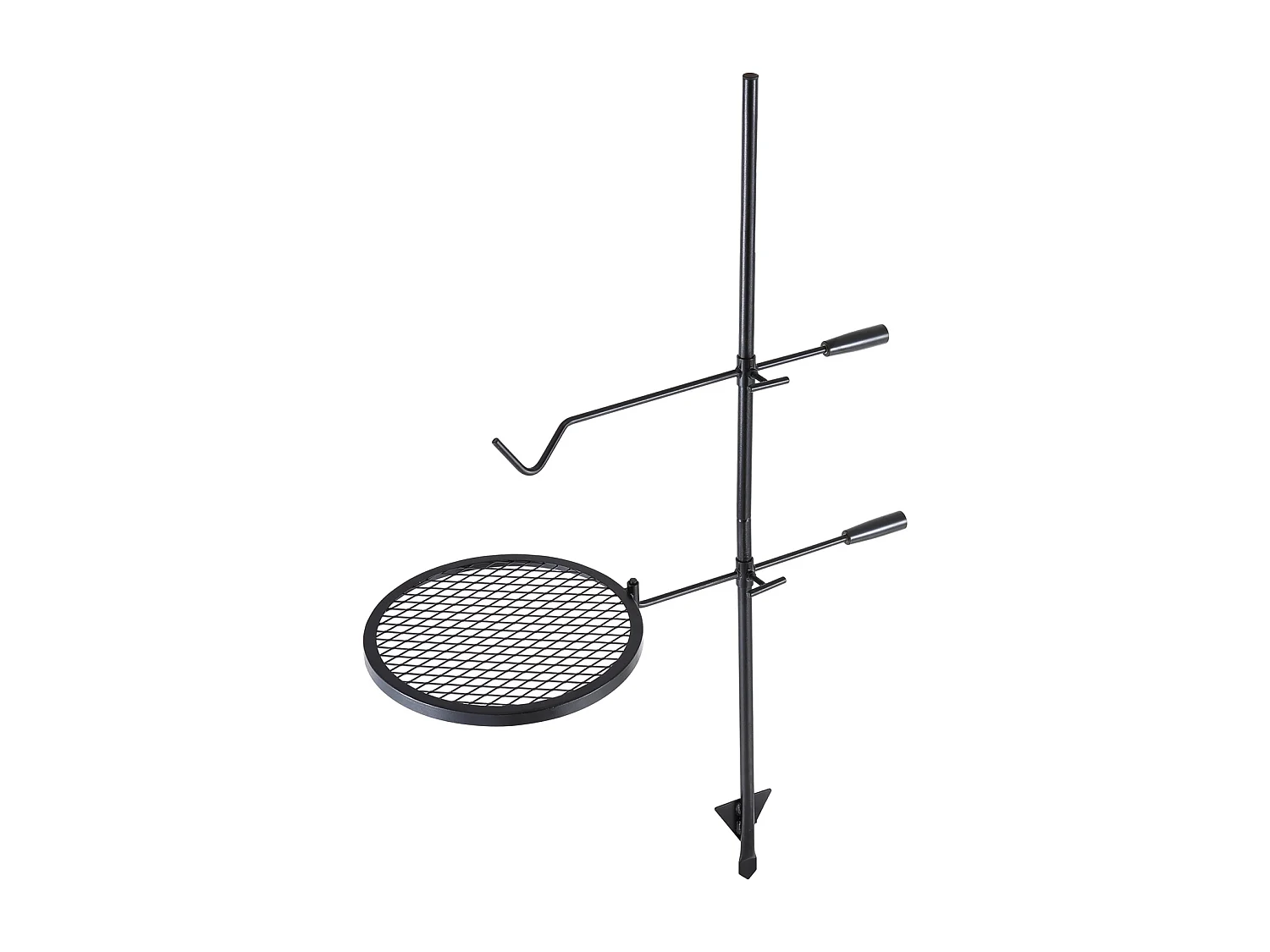 Churrasqueira, SucceBuy Churrasqueira Giratória para Acampamento, Aço Reforçado, Grelha Ajustável para Lareira, Exterior