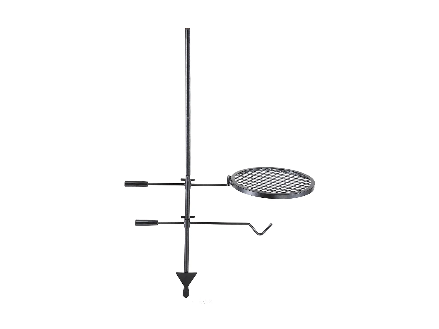 Churrasqueira, SucceBuy Churrasqueira Giratória para Acampamento, Aço Reforçado, Grelha Ajustável para Lareira, Exterior