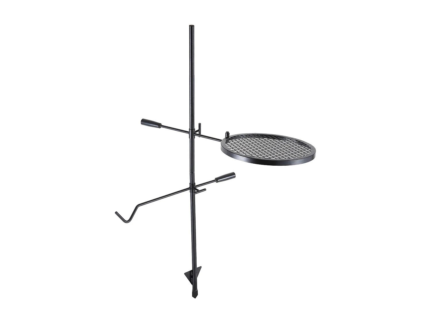 Churrasqueira, SucceBuy Churrasqueira Giratória para Acampamento, Aço Reforçado, Grelha Ajustável para Lareira, Exterior