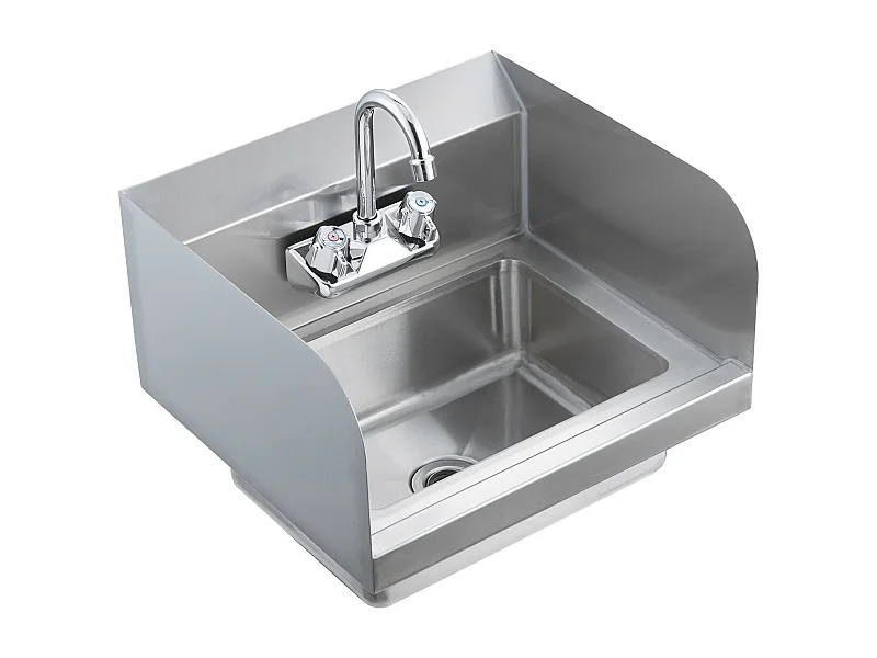 Inox-Wasserbak SucceBuy, 43 x 33cm, NSF-gecertificeerd, Wandmontage, voor Restaurant
