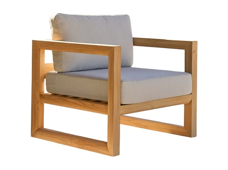 Gartensessel Noah aus massivem Teakholz