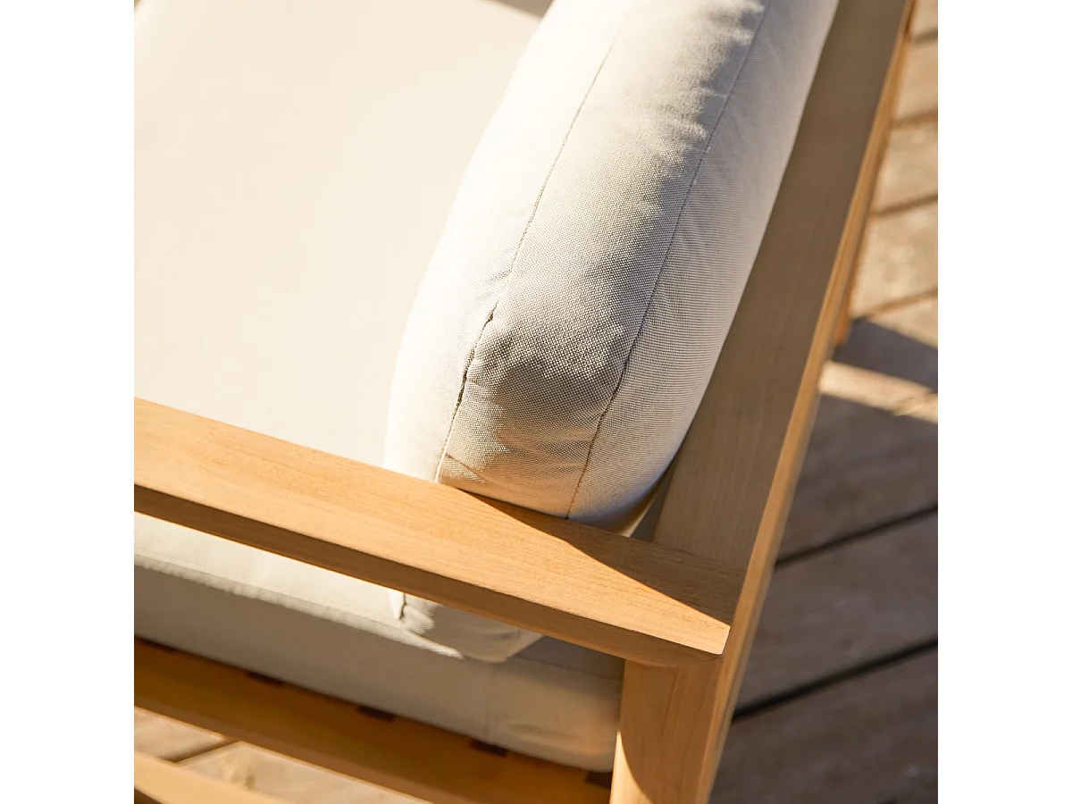 Gartensessel Noah aus massivem Teakholz