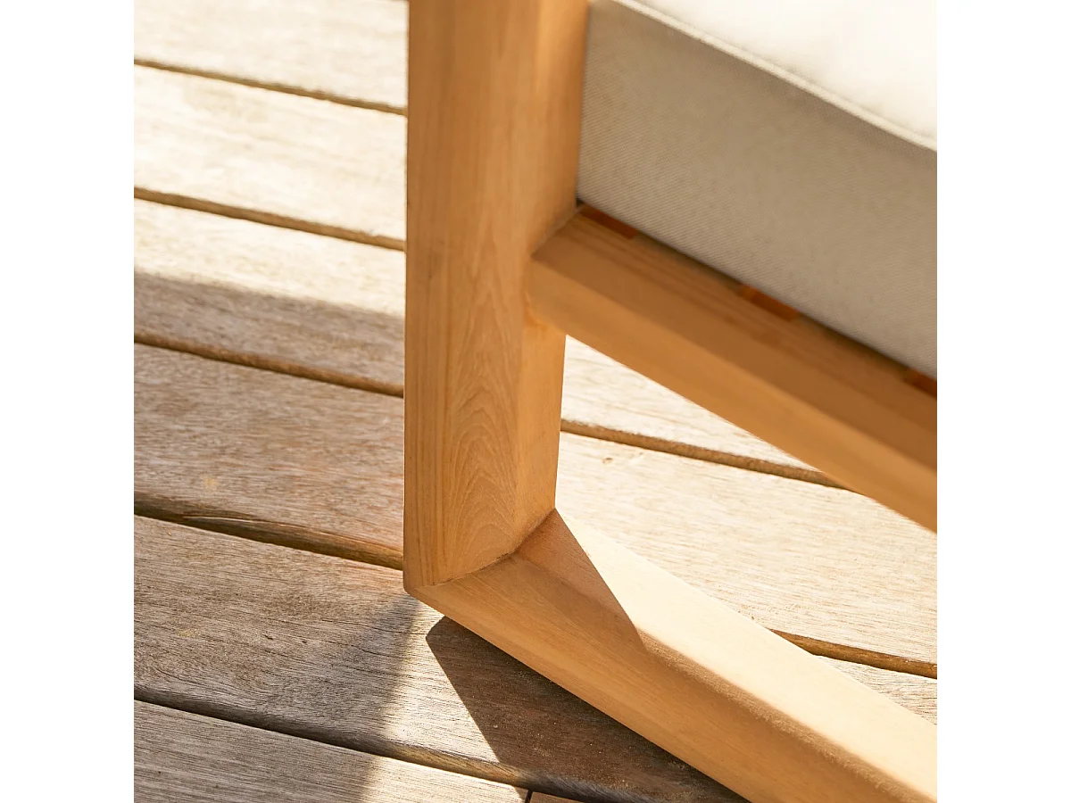 Gartensessel Noah aus massivem Teakholz