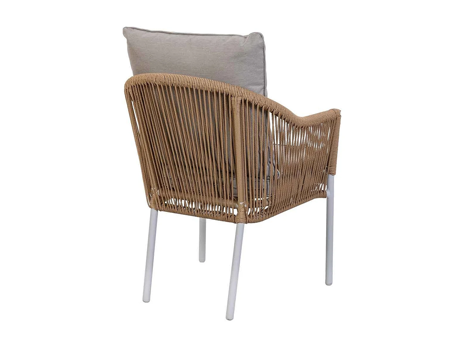 Set tavolo, divano e 2 poltrone beige 90x50x40, 58x65x84, 117x65x84