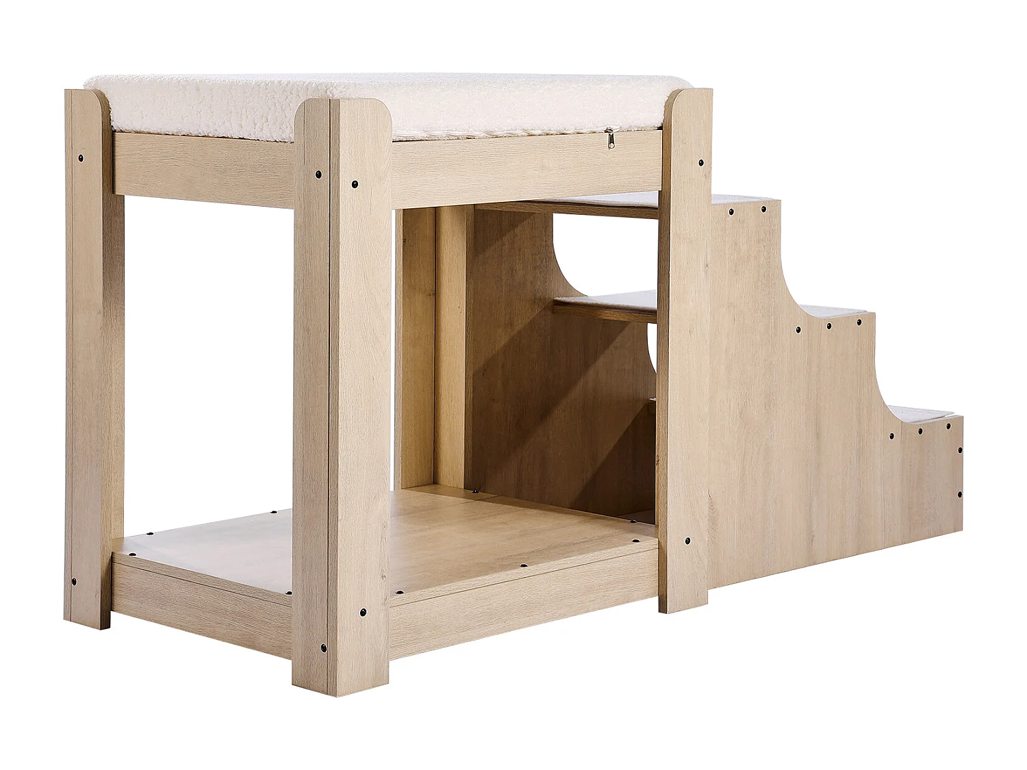 Lit Superposé pour Animaux SucceBuy, pour Animaux de Compagnie Chien Chat, Beige