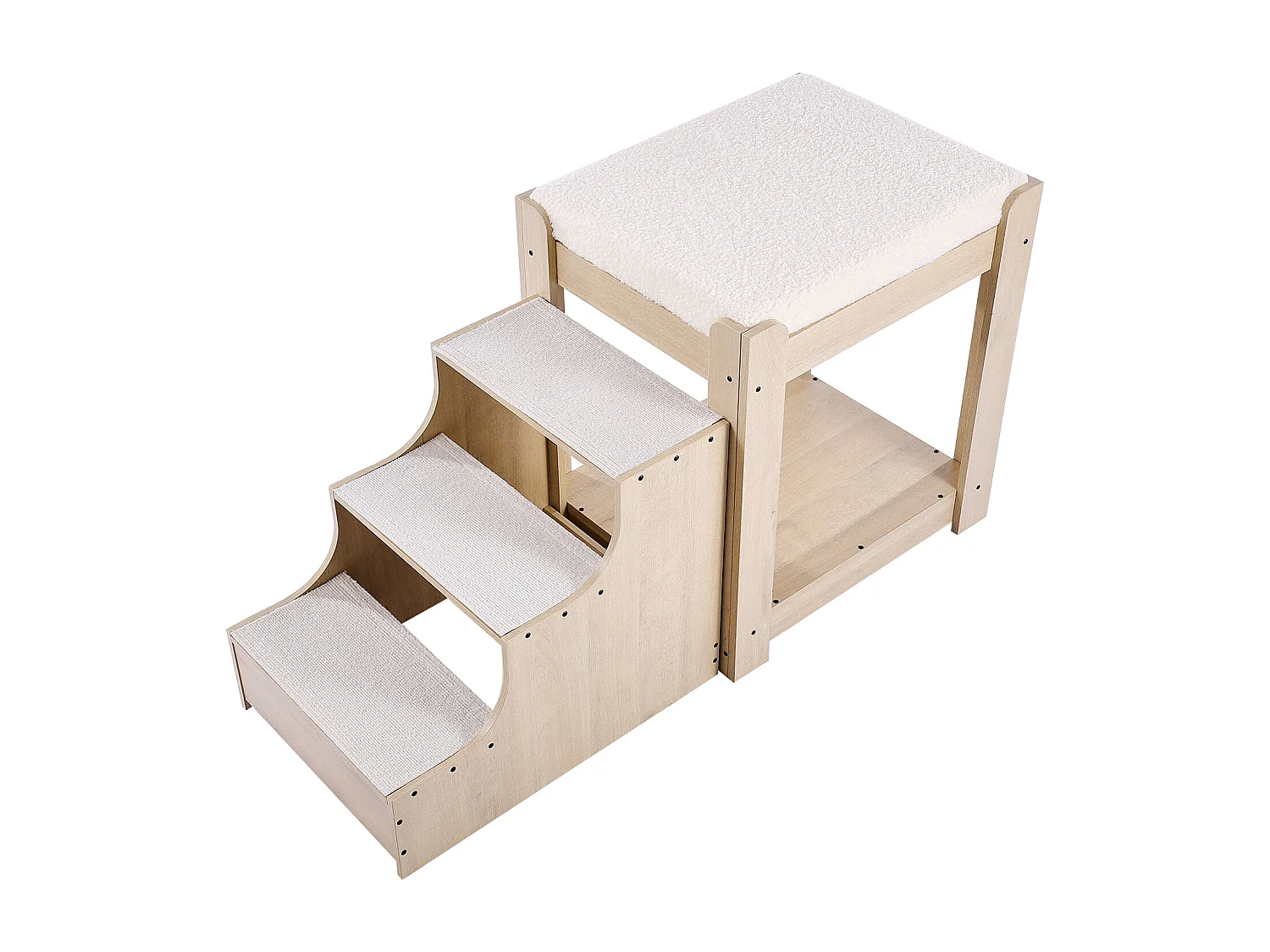 Lit Superposé pour Animaux SucceBuy, pour Animaux de Compagnie Chien Chat, Beige