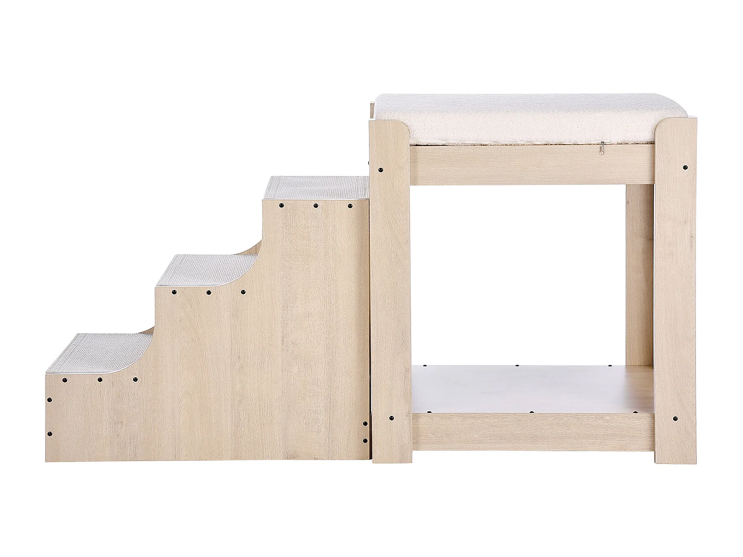 Lit Superposé pour Animaux SucceBuy, pour Animaux de Compagnie Chien Chat, Beige