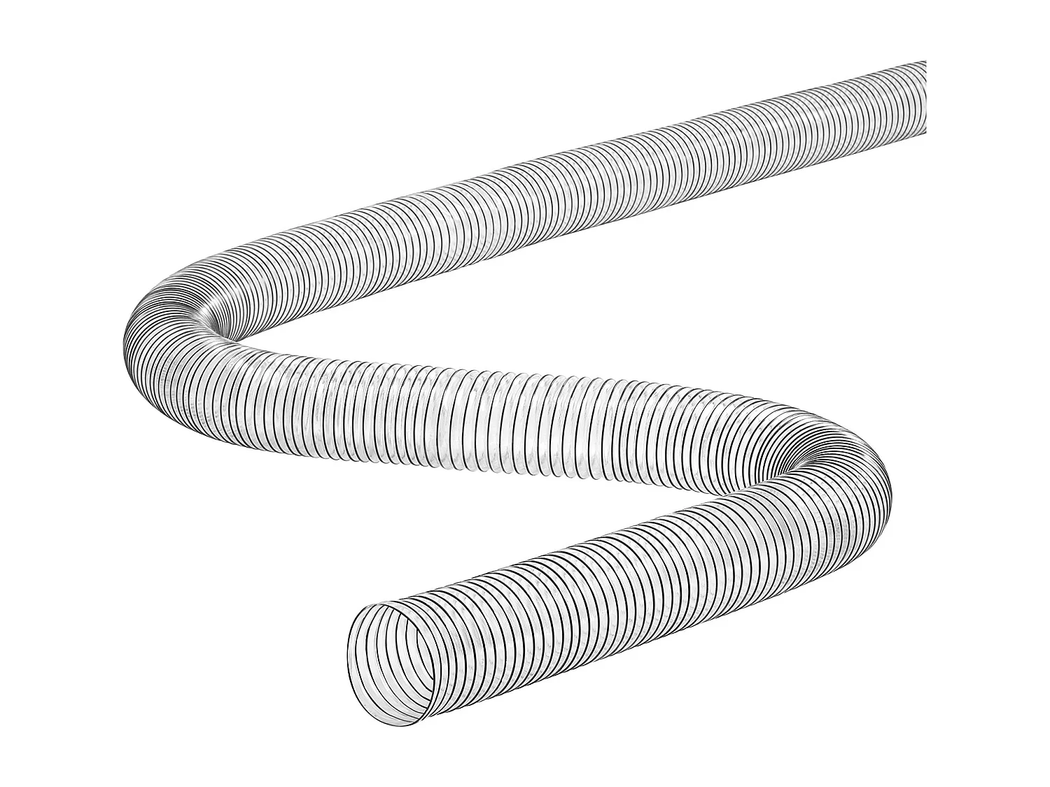 Tuyau d'Arrosage, SucceBuy Tube Collecteur de Poussière 10 cm x 610 cm, PVC Flexible, Résistant aux Piqûres, Transparent