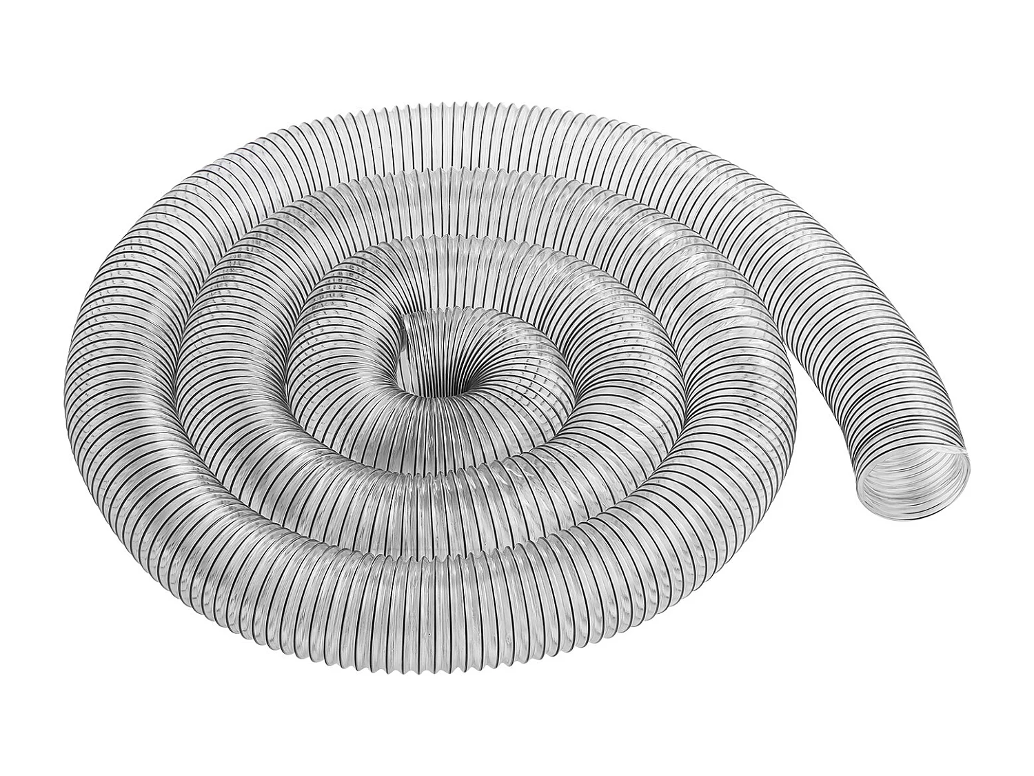 Tuyau d'Arrosage, SucceBuy Tube Collecteur de Poussière 10 cm x 610 cm, PVC Flexible, Résistant aux Piqûres, Transparent