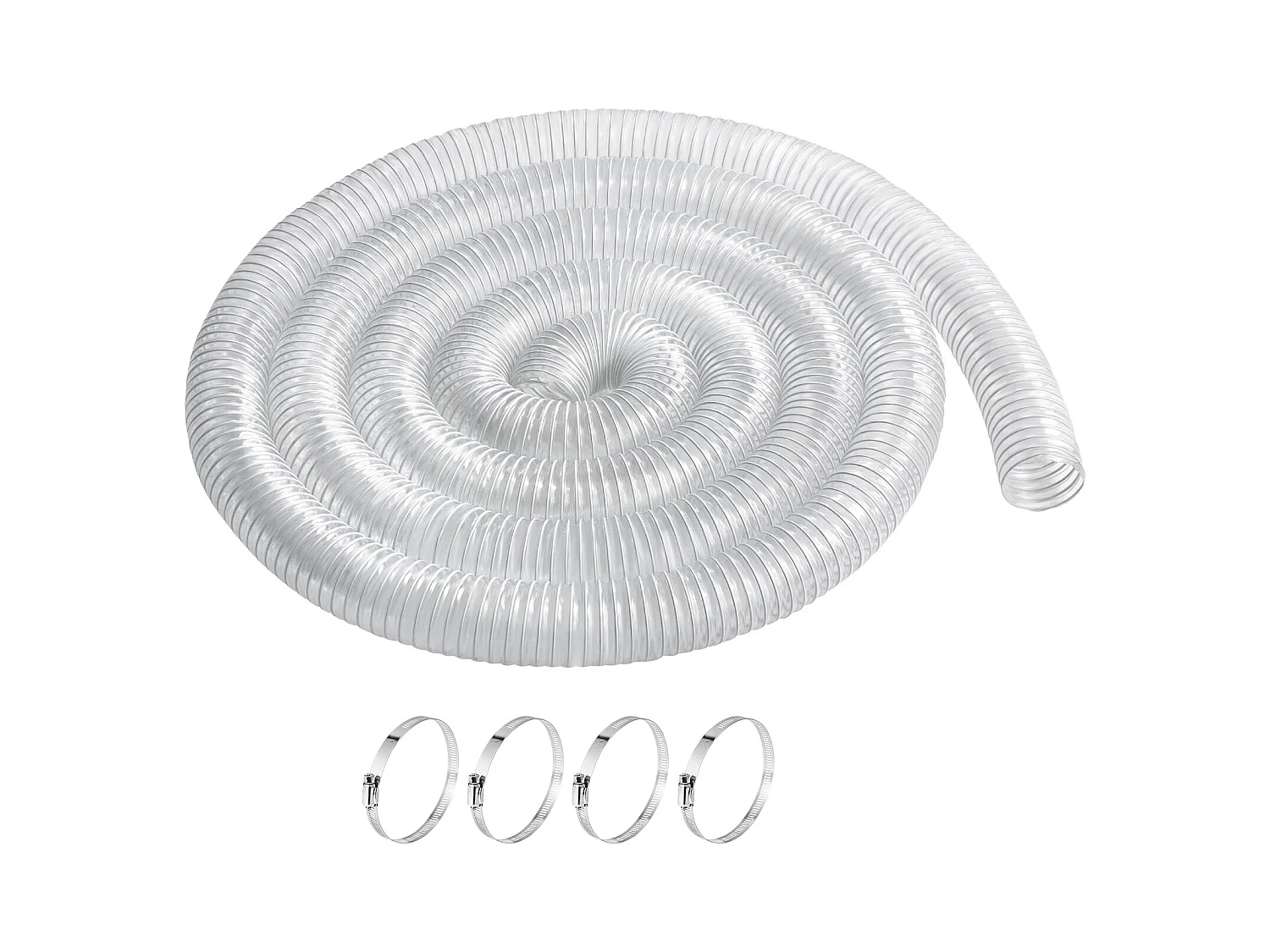 Gartenschlauch, SucceBuy 6,3 cm x 610 cm Verdickter PVC-Staubsammelschlauch