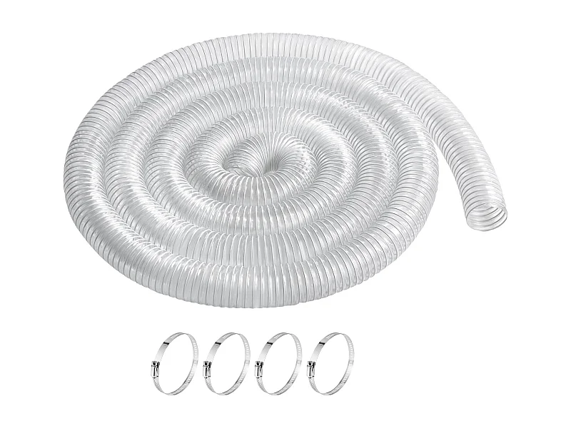 Gartenschlauch, SucceBuy 6,3 cm x 610 cm Verdickter PVC-Staubsammelschlauch