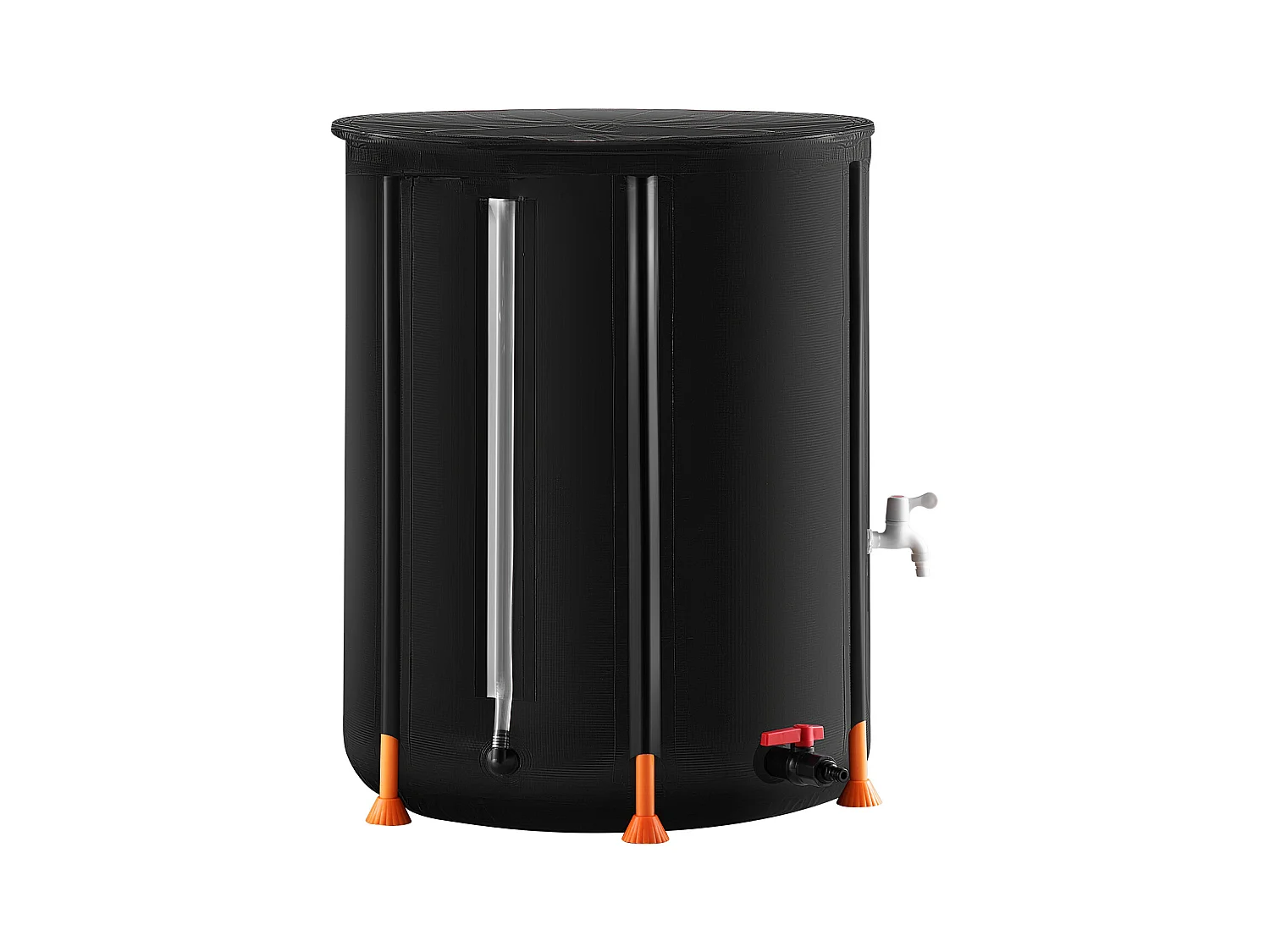 Récupérateur d’Eau, SucceBuy Baril de Pluie Pliable de 250 L, Récupérateur de Pluie avec Robinets et Kit de Trop-plein