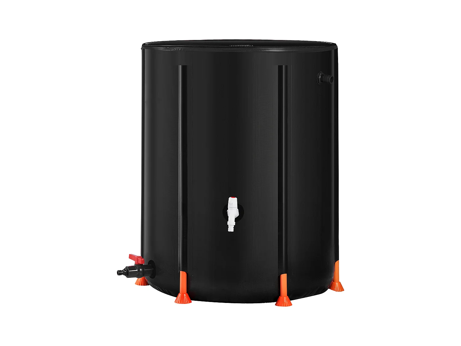 Raccoglitore d'Acqua, SucceBuy 250 L, Contenitore per la R raccolta dell'Acqua Piovana Pieghevole, con Rubinetti e Kit di Troppo Pieno