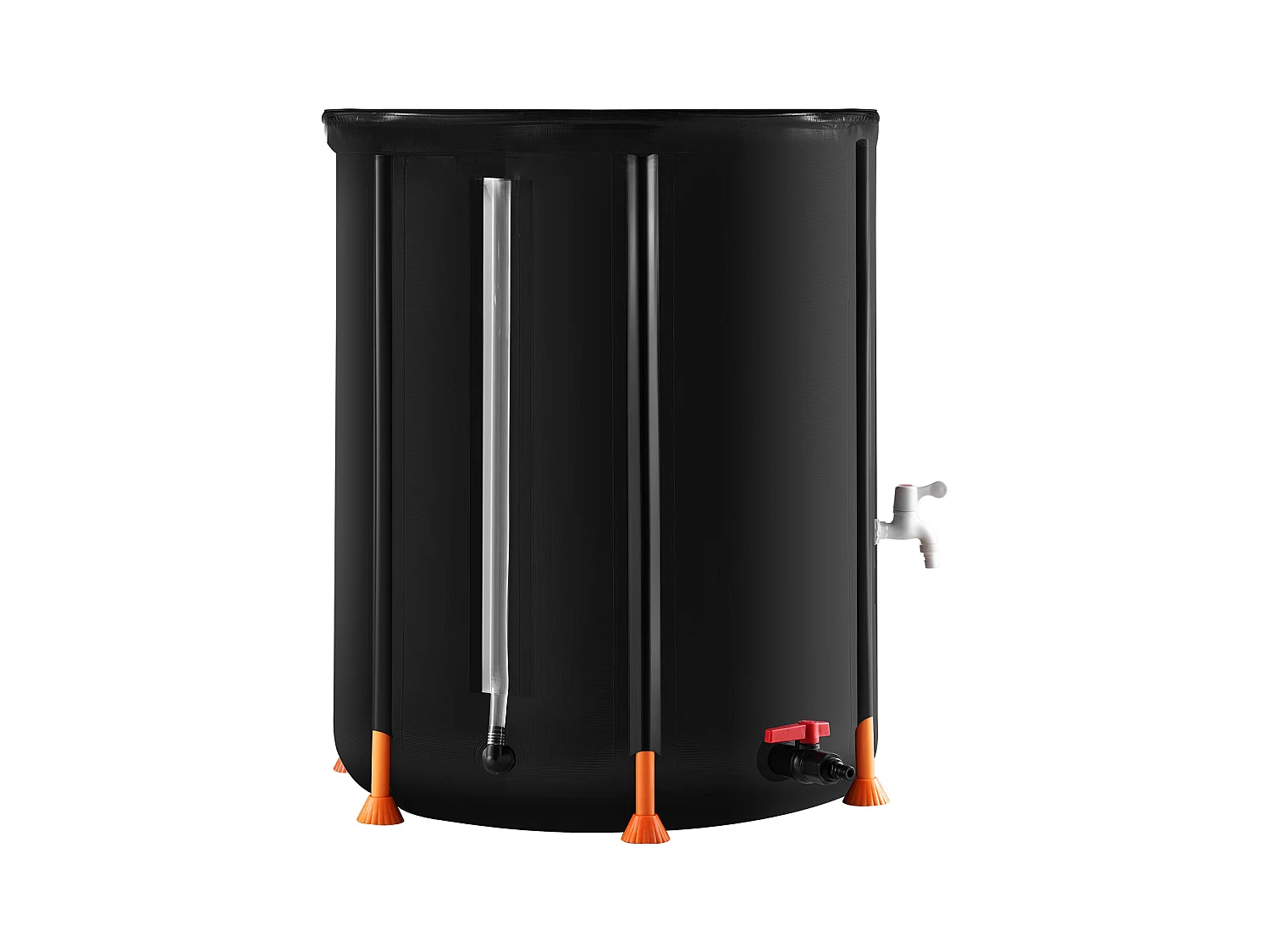 Raccoglitore d'Acqua, SucceBuy 250 L, Contenitore per la R raccolta dell'Acqua Piovana Pieghevole, con Rubinetti e Kit di Troppo Pieno