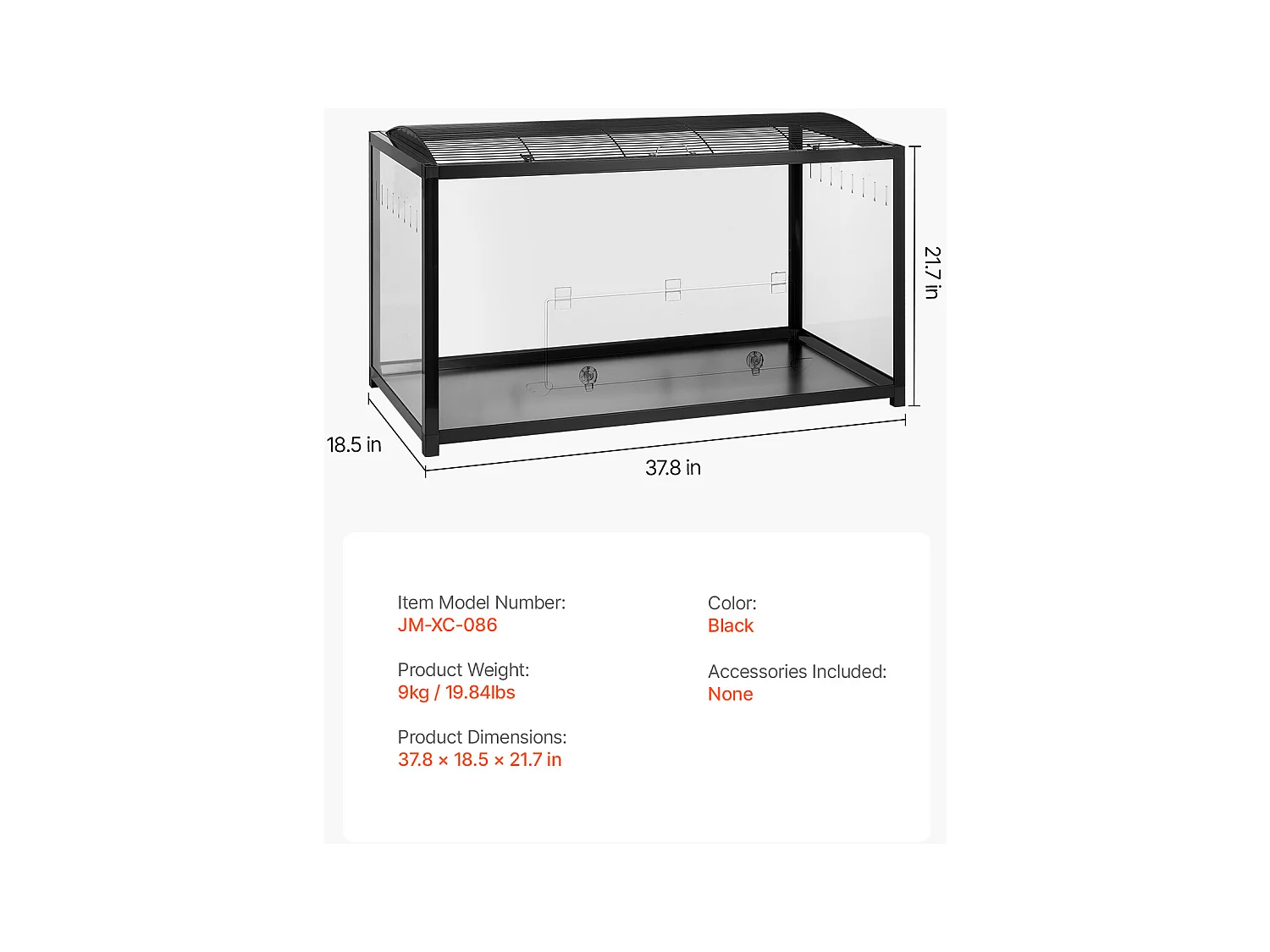 Cage Rongeur Hamster, SucceBuy Cage pour Hamster, Spacieuse 96 x 47 x 55 cm, Cage Ventilée pour Petits Animaux pour Hamsters, Souris, Cochons d'Inde