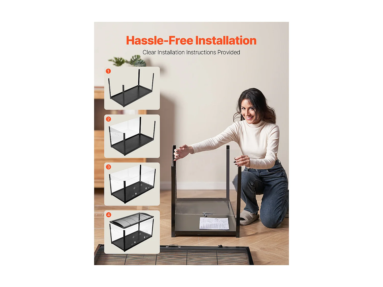 Jaula para Roedores Hámster, SucceBuy Jaula para Hámster, Espaciosa 96 x 47 x 55 cm, Jaula Ventilada para Pequeños Animales para Hámsters, Ratones, Cobayas