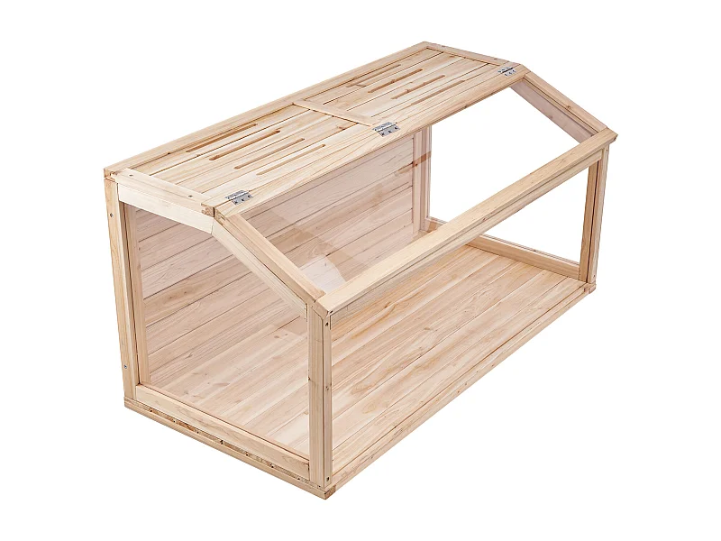 Jaula para Hámster y Roedores, SucceBuy Jaula de Madera para Hámster, 101 cm, Hábitat para Ratones, Roedores y Animales Pequeños