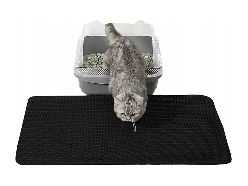 Tapis pour bac à litière - noir