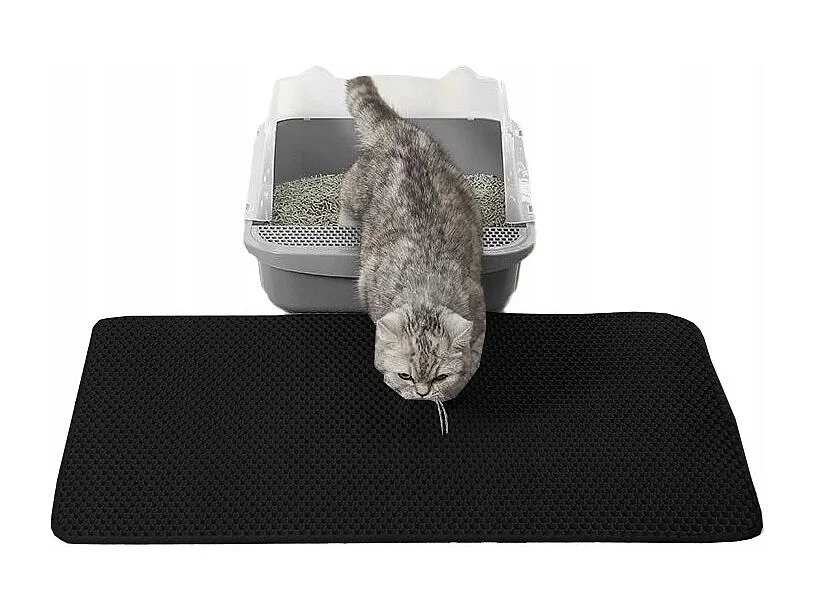 Tapis pour bac à litière - noir