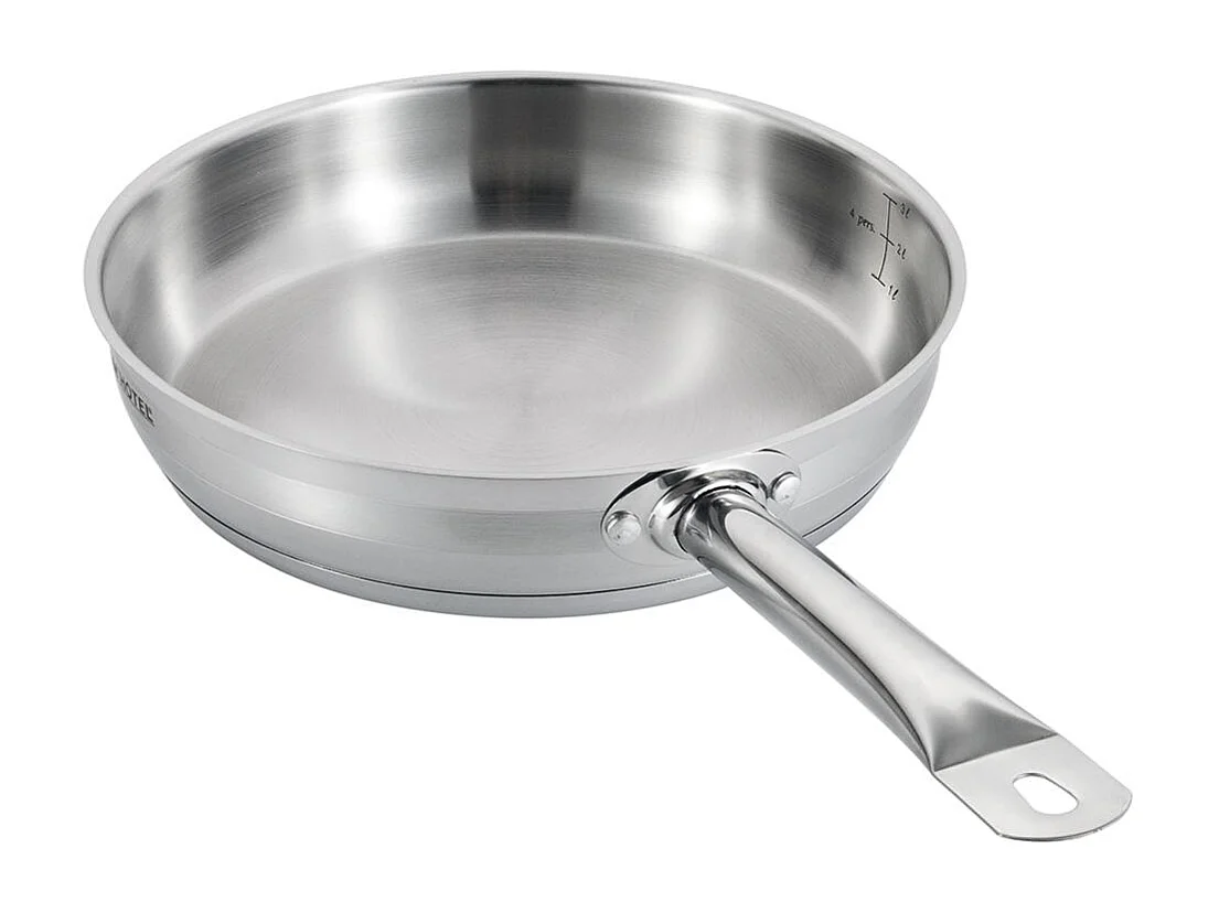 Poêle inox 28x6cm induction