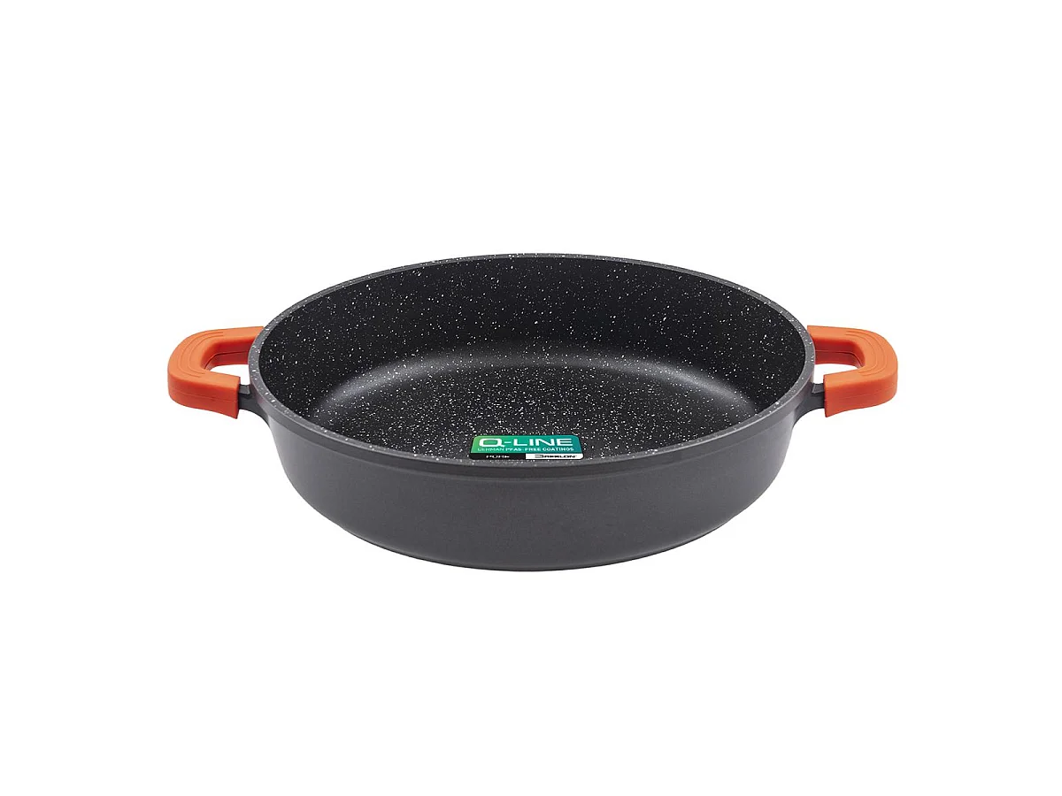 Sautoir noir 32cm revêtement céramique - "RobuCook"