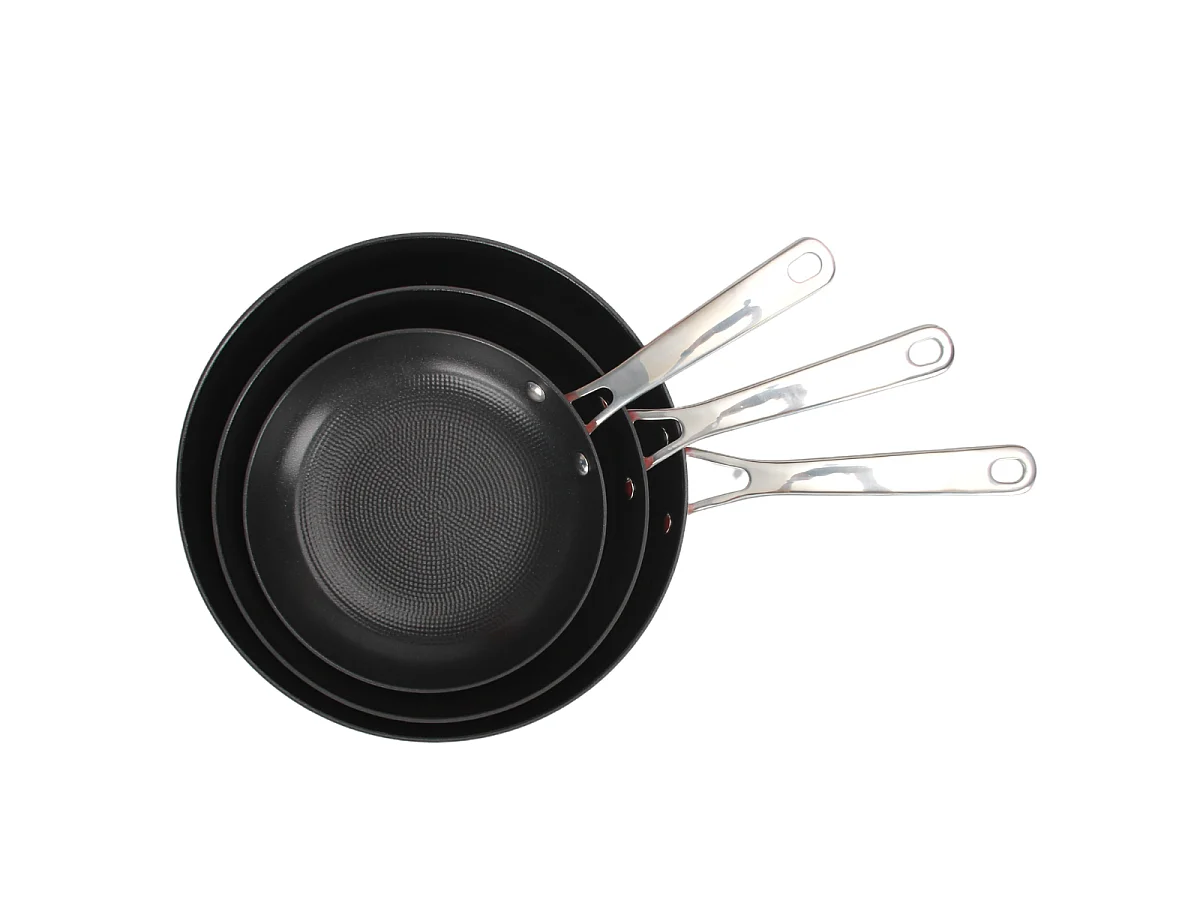 Set de 3 poêles noir 20/24/28cm - "AirIron"