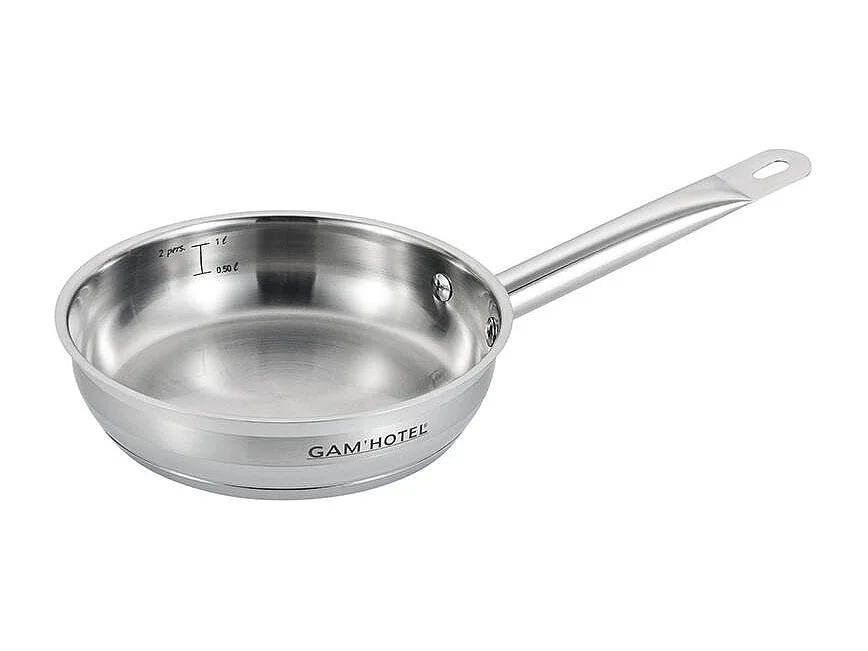 Poêle inox 20x5cm induction