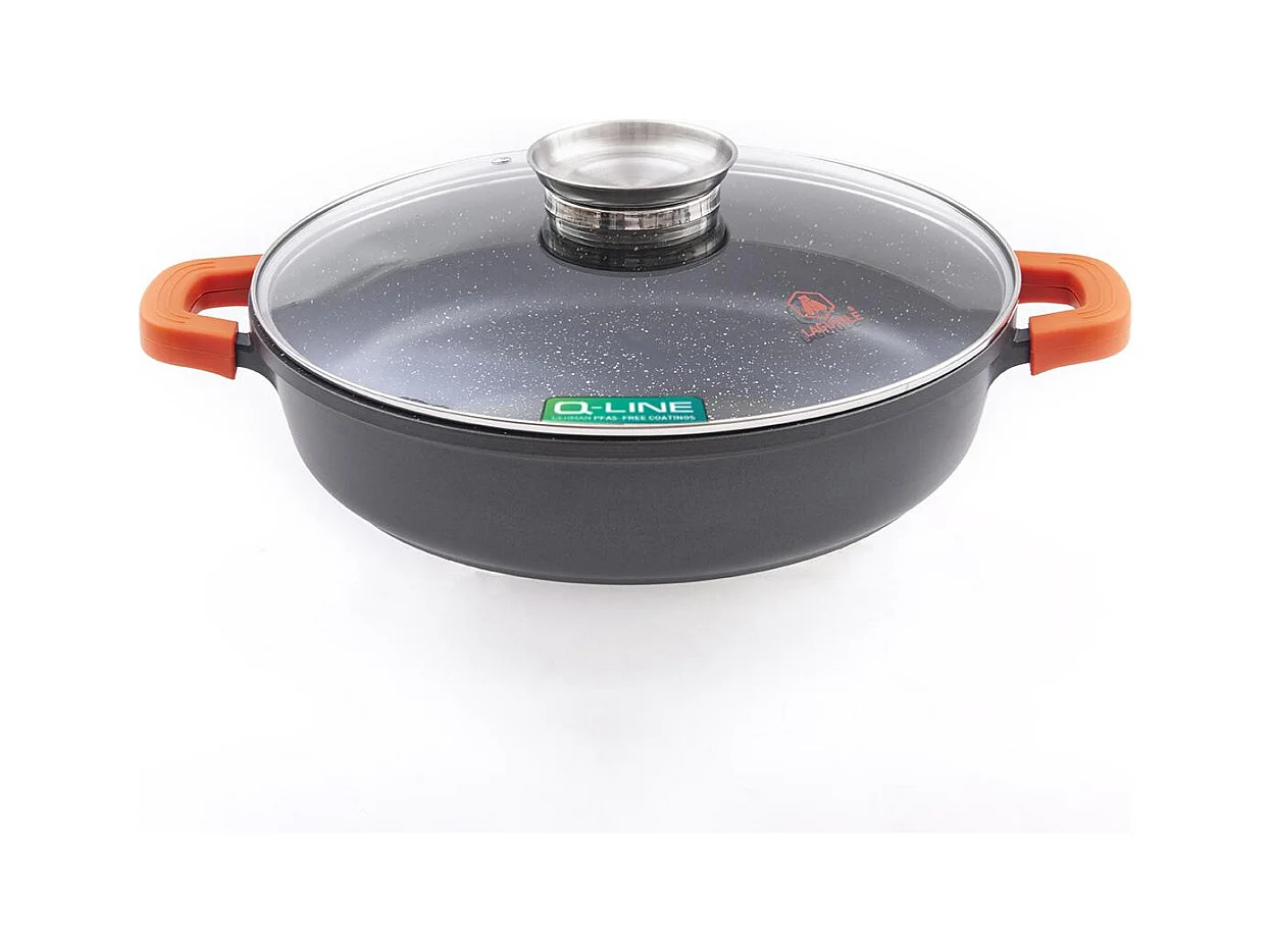 Sautoir noir 36cm revêtement céramique - "RobuCook"