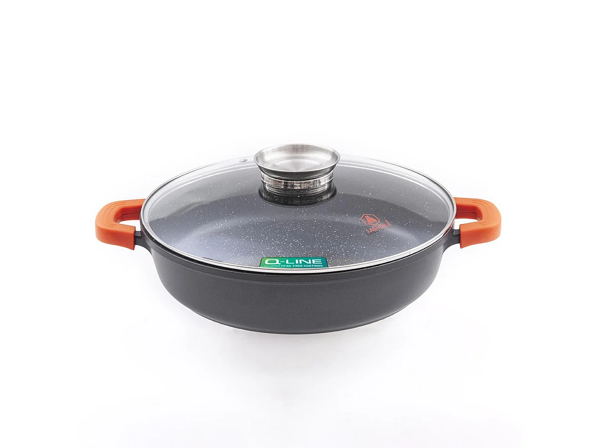 Sautoir noir 28cm revêtement céramique - "RobuCook"