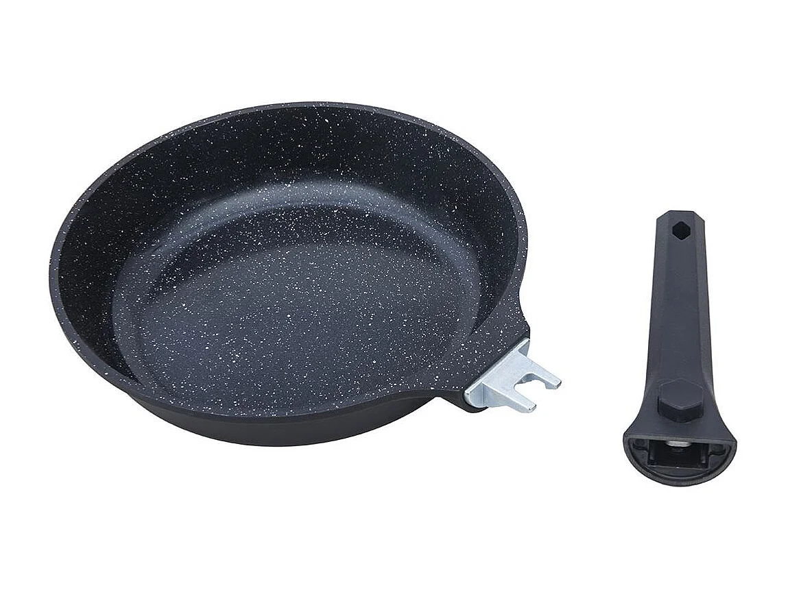 Poêle noir amovible 24cm - "Alizée"