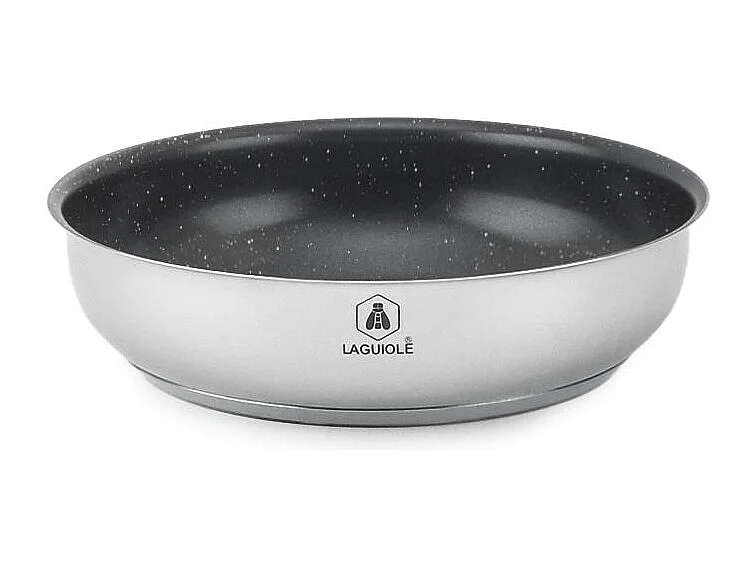 Set de 3 poêles inox amovible 20/24/28cm antiadhésif - "Réactif"