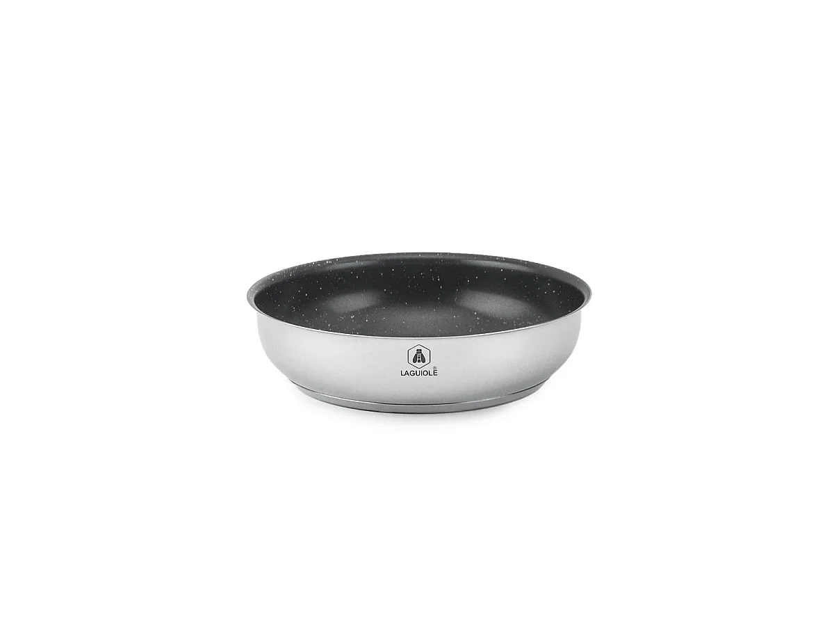 Set de 3 poêles inox amovible 20/24/28cm antiadhésif - "Réactif"