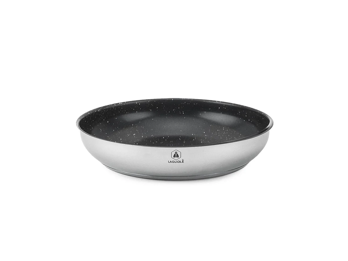 Set de 3 poêles inox amovible 20/24/28cm antiadhésif - "Réactif"