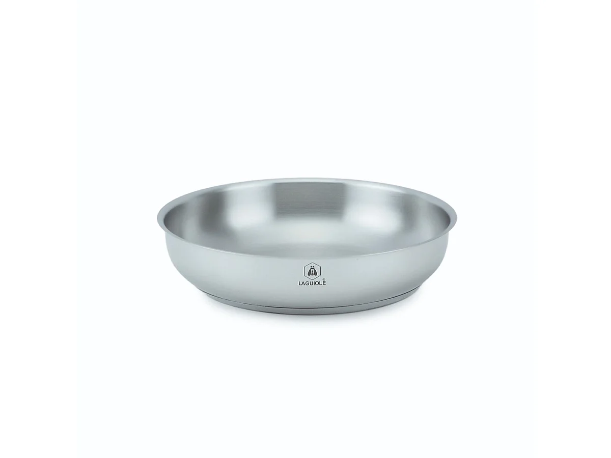 Set de 3 poêles inox amovible 20/24/28cm - "Réactif"