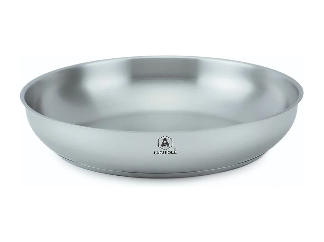 Lot De 3 Poêles Inox Well Home - 20, 24 Et 28 Cm - Compatible Induction - Sans Revêtement Antiadhésif