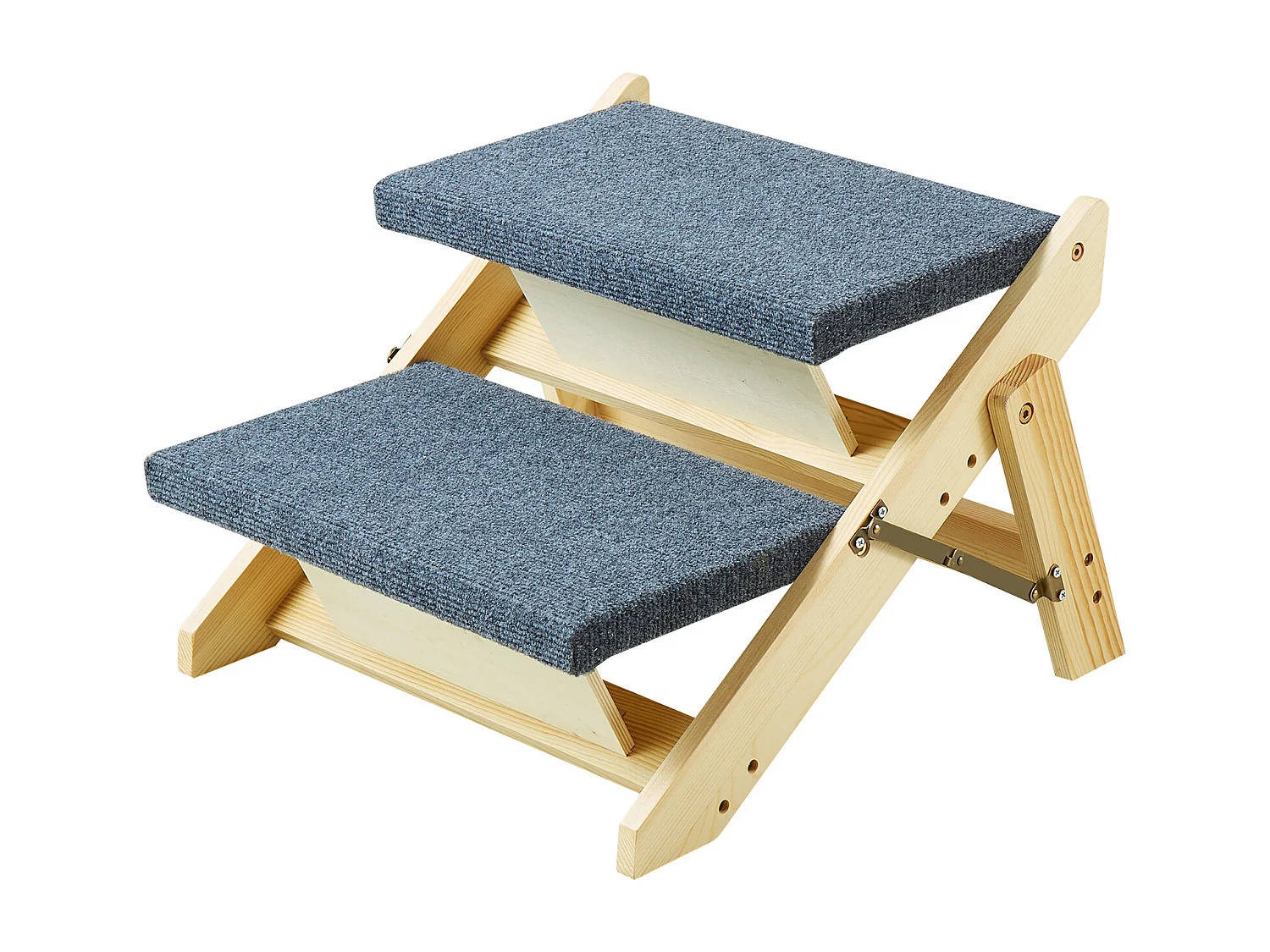 Scale per Cani, SucceBuy Scale in Legno per Animali Domestici 2 Gradini 2 in 1 Pieghevoli, Capacità 50 kg