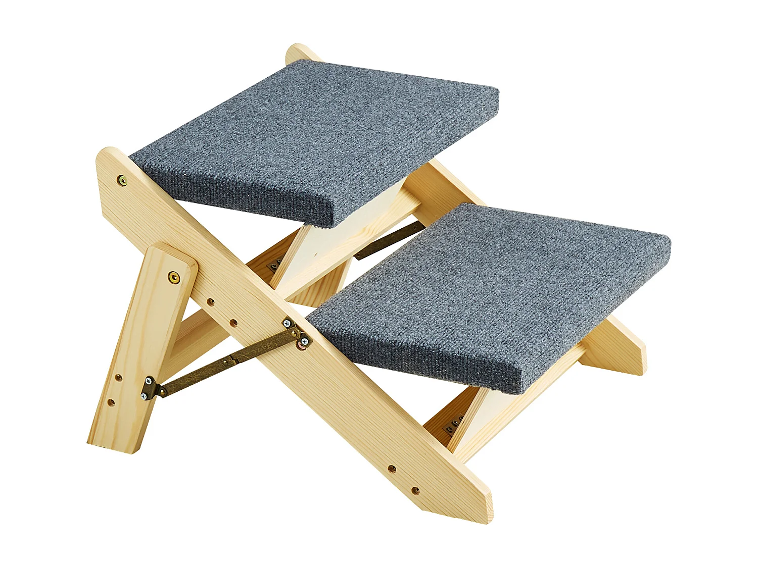 Scale per Cani, SucceBuy Scale in Legno per Animali Domestici 2 Gradini 2 in 1 Pieghevoli, Capacità 50 kg