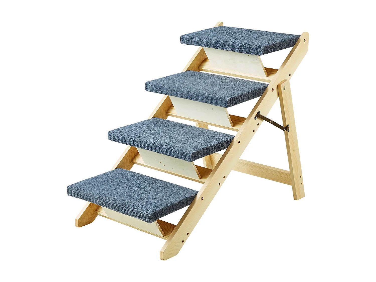 Escaleras para Perros SucceBuy Pet Step de 4 Escalones, 2 en 1, Plegables, de Madera, 68 kg