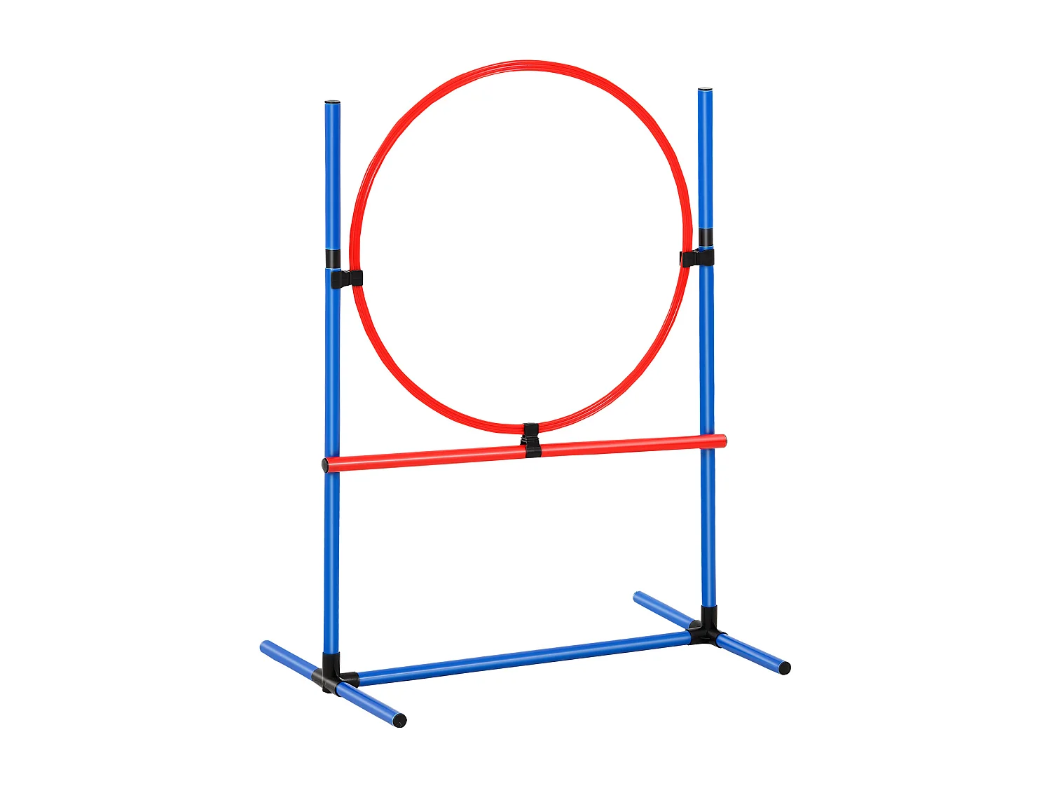 Agility-Set, SucceBuy Hunde-Agility-Trainingsausrüstung, 5-teiliges Set mit Hürdentunnel und Springreifen