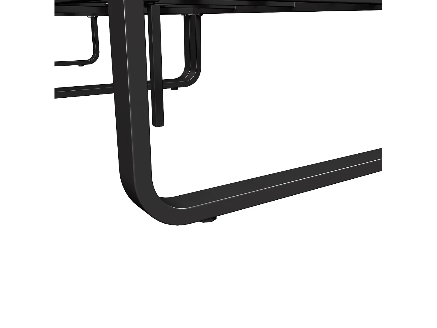 Salon de jardin cadre en fer galvanisé - 2 canapés modulables 2 places, 1 canapé simple et 2 table basses, gris