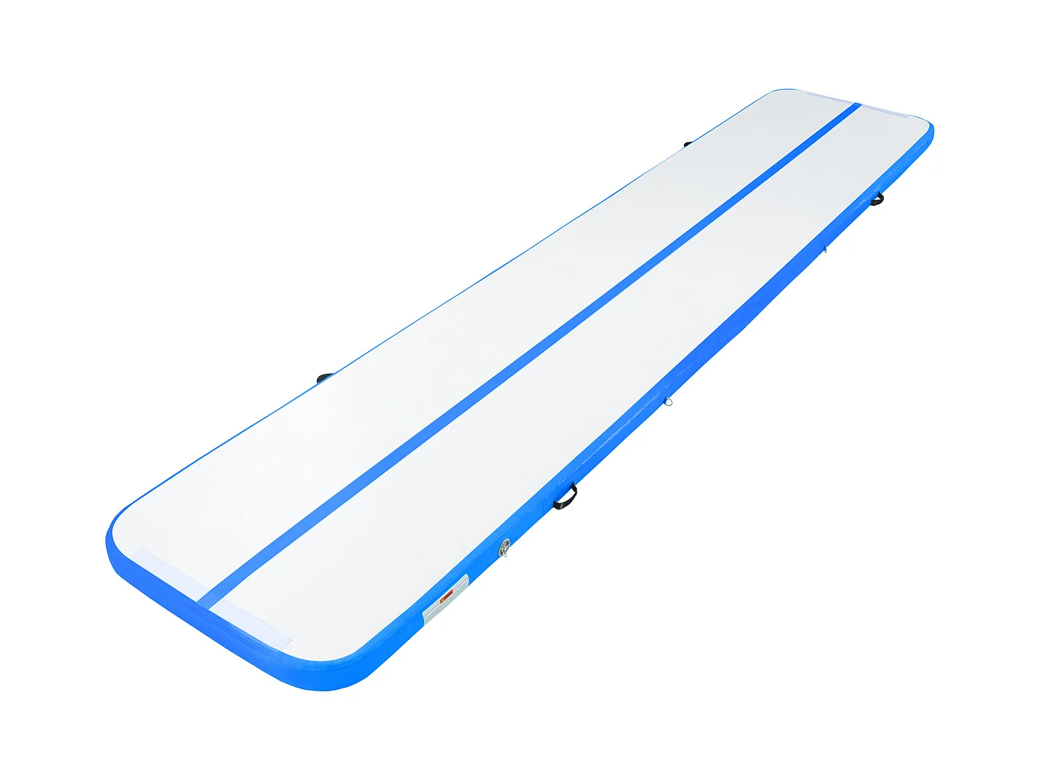 Tapis de Gymnastique SucceBuy 4,9 m, Gonflable 10 cm Épaisseur, Bleu, avec Pompe pour Tumbling