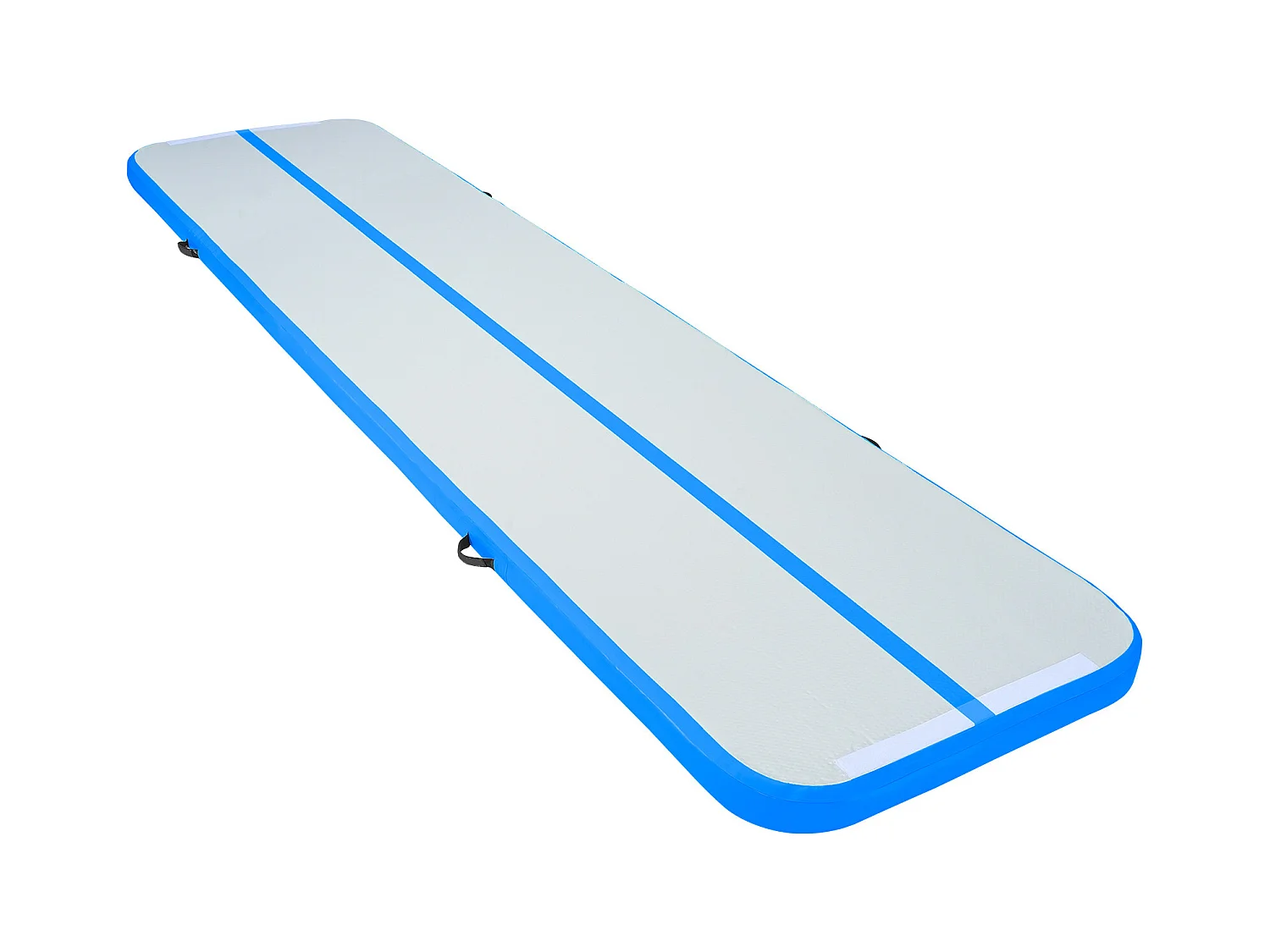 Gymnastikmatte SucceBuy 4m, inflatierbar 10 cm Dicke, Blau, mit Elektrische Pumpe