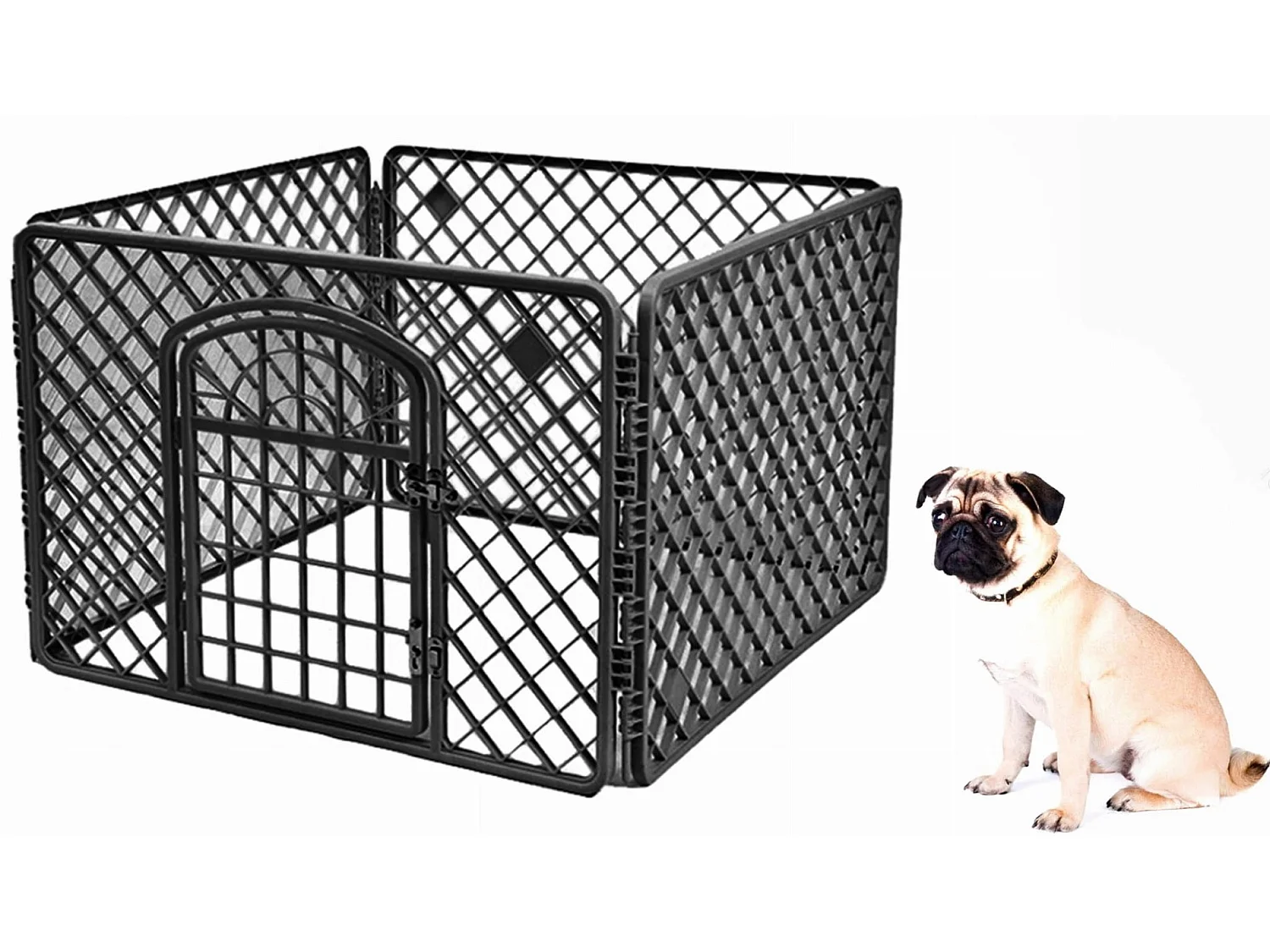 Enclos pour chien - Noir