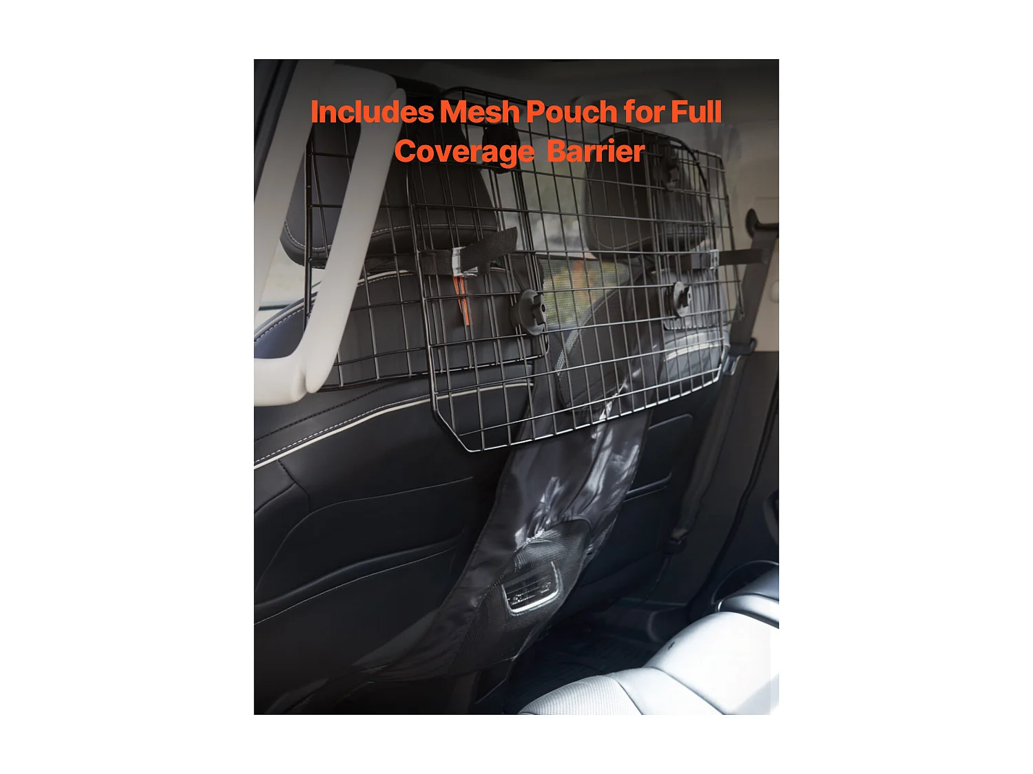 Verstellbarer Sicherheitsbügel für Hunde SucceBuy Hundeschutzgitter – 89.9 cm bis 153.9 cm Verstellbar für LKW und SUVs