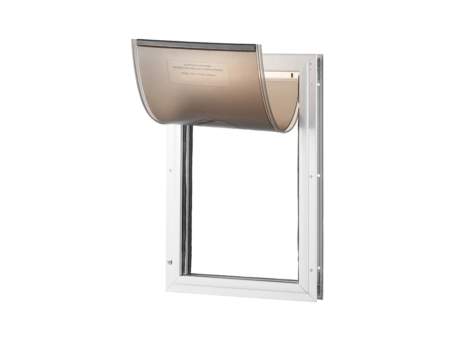 Porte pour Animaux SucceBuy, Chatière pour Animaux de Compagnie, Taille L, avec Serrure et Rabat Magnétique, Cadre en Aluminium