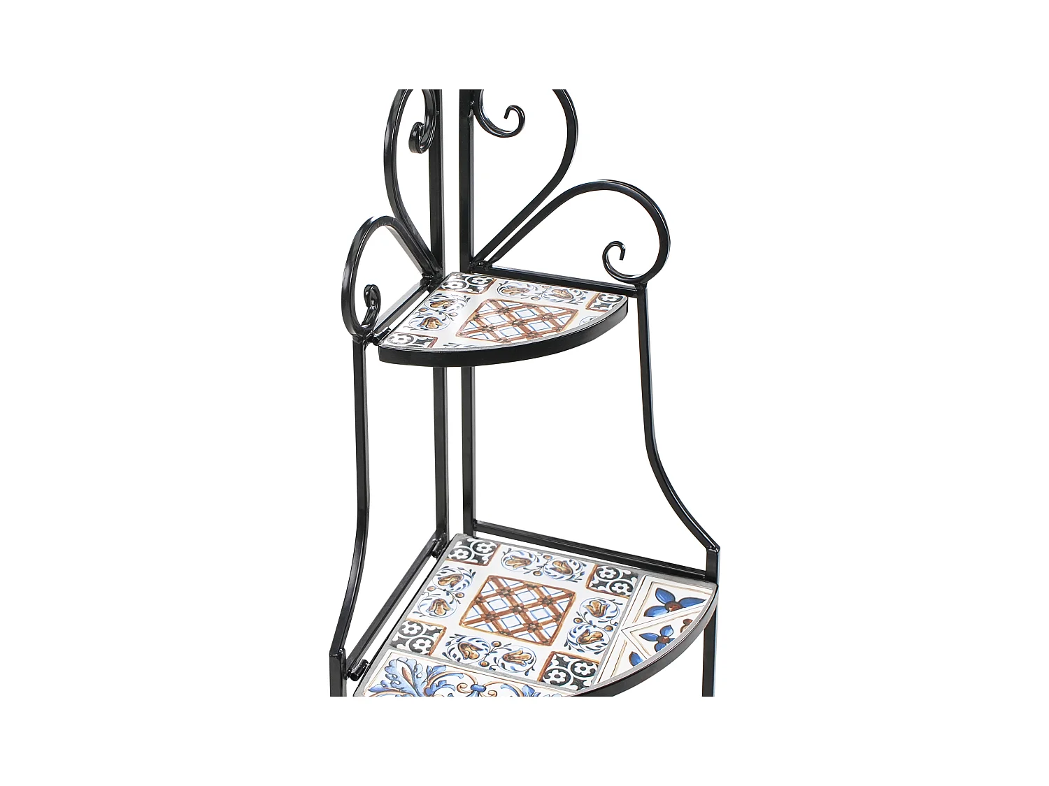 Regal FAVARA Metall 43 cm 32 cm Schwarz