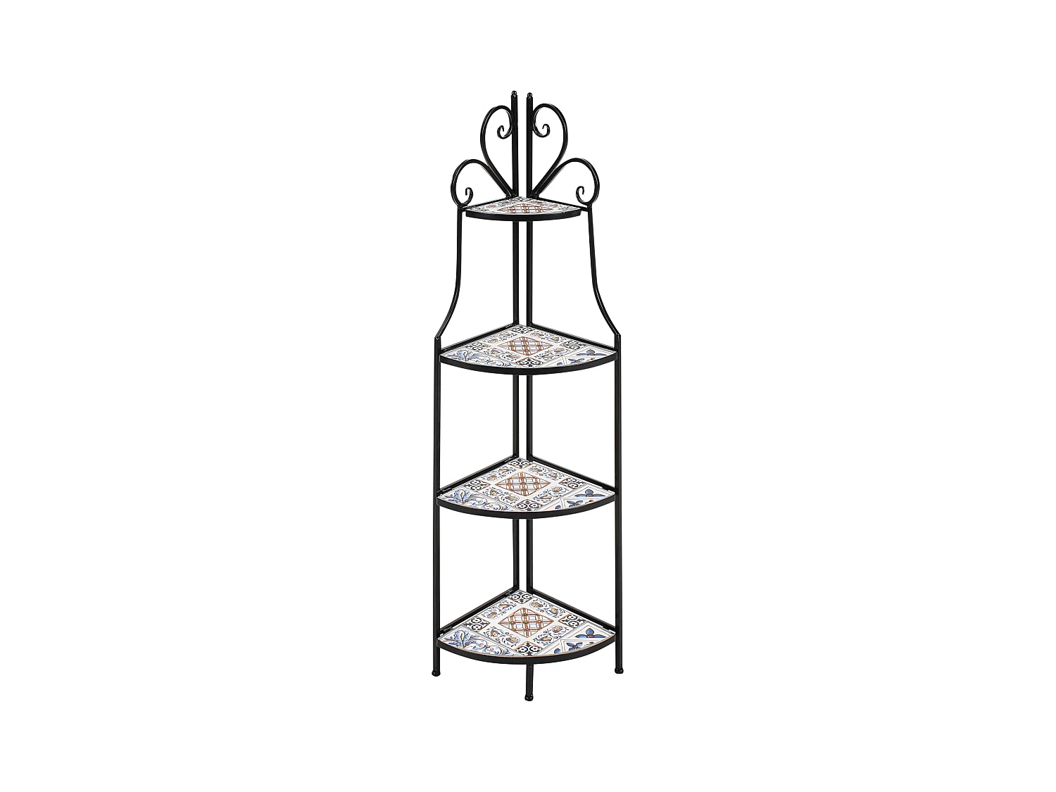 Meuble de rangement FAVARA Métal 43 cm 32 cm Noir