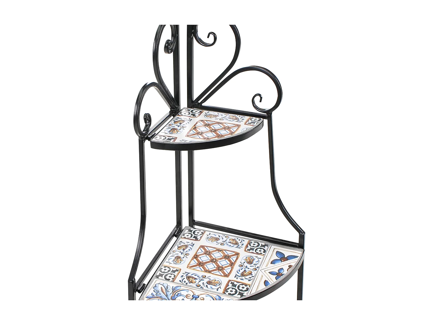 Regal FAVARA Metall 43 cm 32 cm Schwarz