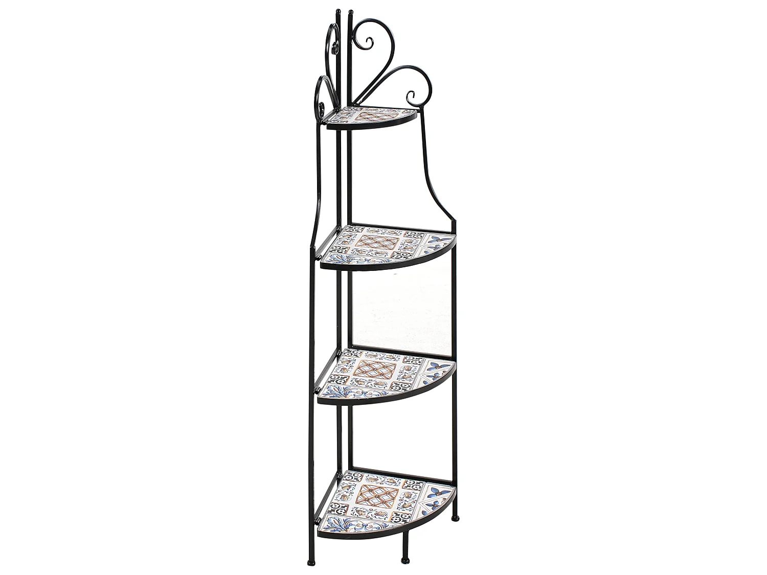 Meuble de rangement FAVARA Métal 43 cm 32 cm Noir