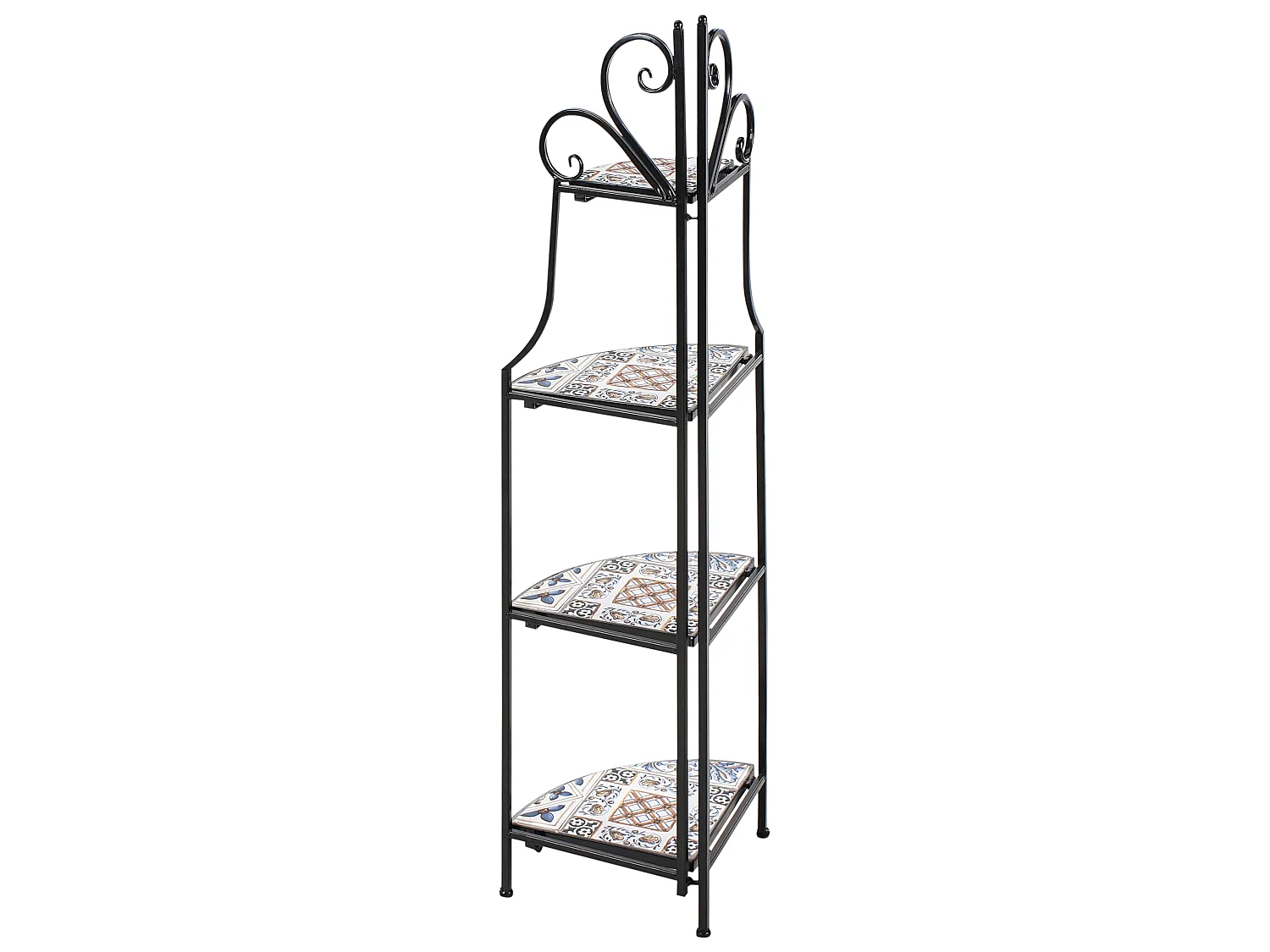 Meuble de rangement FAVARA Métal 43 cm 32 cm Noir